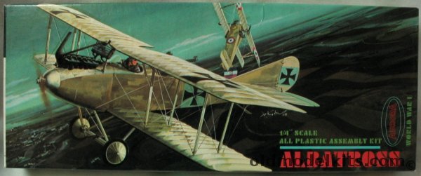 Aurora 1/48 Albatross CIII (Albatros C-III), 142-100 plastic model kit
